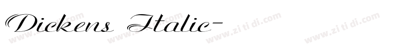 Dickens Italic字体转换